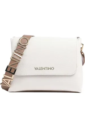 VALENTINO Torebki, Kobieta, Biały, ONE SIZE, Len, Kopertówka ze skóry ekologicznej dla kobiet