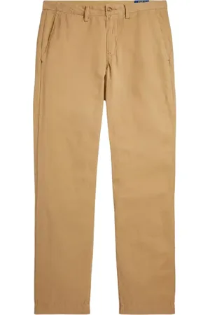 Ralph Lauren Spodnie, Mężczyzna, Beżowy, W36 L34, Beżowe spodnie Straight Fit