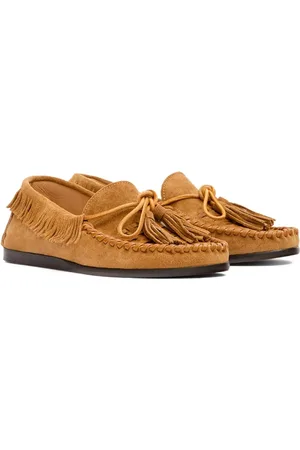 Isabel Marant Buty, Kobieta, brązowy, 37 EU, Brązowe Buty Loafer z Graficzną Koronką