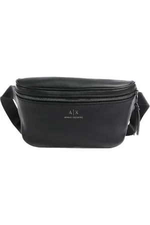 Armani Exchange Torebki, Mężczyzna, Czarny, ONE SIZE, Męska torba na ramię z eko skóry