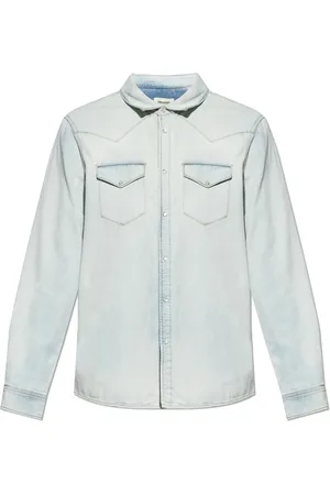 Zadig & Voltaire Koszule, Mężczyzna, Niebieski, S, Denim, Koszula `Saby`