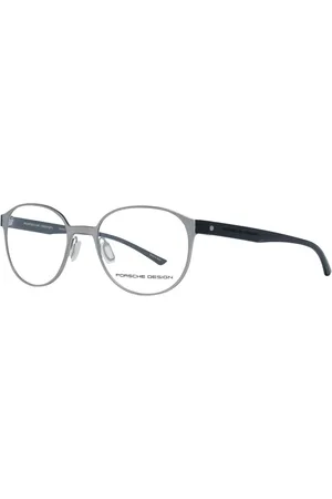 Porsche Design Akcesoria, unisex, Szary, ONE SIZE, Szare Okrągłe Oprawki Optyczne