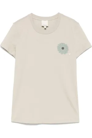Emporio Armani Koszulki, Kobieta, Szary, L, Jasnoszare T-shirty i Pola