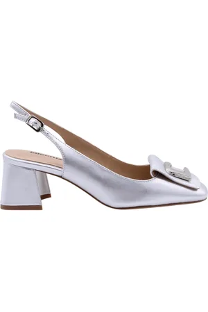 Lola Cruz Buty, Kobieta, Szary, 38 EU, Czerwone Slingback Sandały