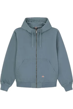 Dickies Kurtki, Mężczyzna, Niebieski, L, Kurtka z kapturem z płótna dla mężczyzn