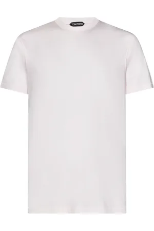 Tom Ford Koszulki, Mężczyzna, Różowy, M, Różowe koszulki i pola z logo TF