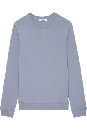 Zadig & Voltaire Bluzy, Mężczyzna, Szary, L, Stylowy Bawełniany T-shirt