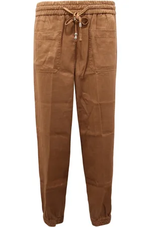 Dondup Spodnie, Kobieta, brązowy, W30, Spodnie z lnu Made in Italy