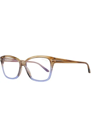 Tom Ford Akcesoria, Kobieta, brązowy, ONE SIZE, Kolorowe Okulary Optyczne Dla Kobiet Filtr Niebieski