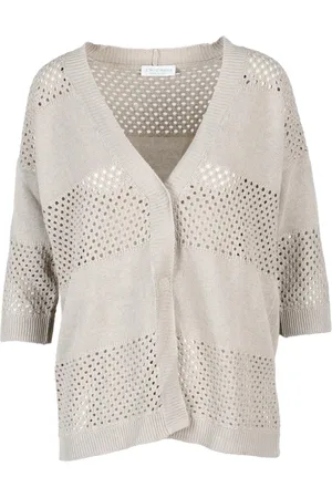LE TRICOT PERUGIA Swetry, Kobieta, Beżowy, S, Bawełna, Lniana Bawełna Sweter Tricot