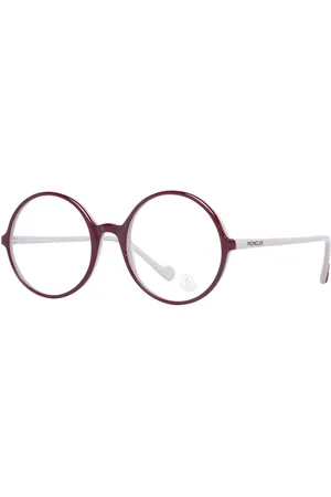 Moncler Akcesoria, Kobieta, Fioletowy, ONE SIZE, Fioletowe Okulary Optyczne Damskie Styl Okrągły