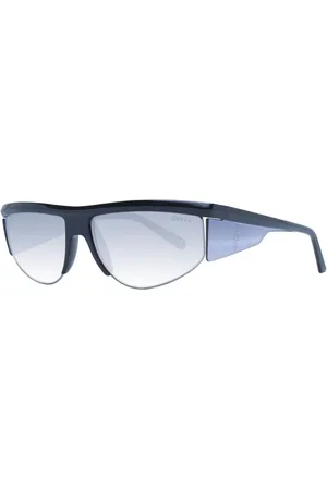 Guess Akcesoria, Mężczyzna, Czarny, ONE SIZE, Czarne sportowe okulary przeciwsłoneczne z ochroną UV