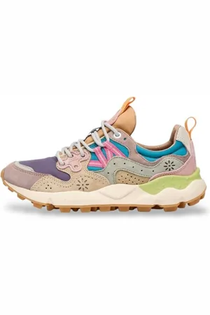 Flower Mountain Buty, Kobieta, Wielobarwność, 40 EU, Sneakers Yamano 3 z Kwiatowym Wzorem