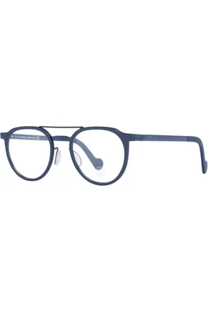 Moncler Akcesoria, unisex, Niebieski, ONE SIZE, Niebieskie Okulary Optyczne Okrągłe