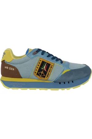 Aeronautica Militare Buty, Mężczyzna, Niebieski, 42 EU, Denim, Innowacyjne Sneakersy z Włoską Inspiracją
