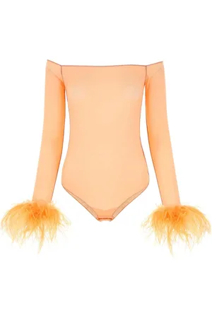 Oseree Koszulki, Kobieta, Pomarańczowy, S, Peach Mesh Bodysuit