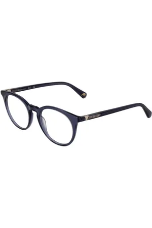 Guess Akcesoria, unisex, Niebieski, ONE SIZE, Niebieskie Okrągłe Oprawki Optyczne z Acetat