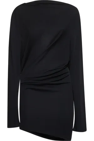 Jacquemus Sukienki, Kobieta, Czarny, M, Czarna Sukienka Mini The Croisière