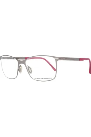 Porsche Design Akcesoria, Kobieta, Szary, ONE SIZE, Srebrne Okulary Optyczne Dla Kobiet Styl Prostokątny