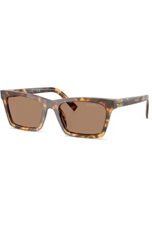 Miu Miu Akcesoria, Kobieta, brązowy, 55 MM, MU A05S 14L60M Okulary