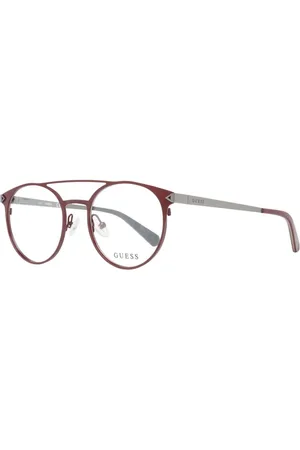 Guess Akcesoria, Mężczyzna, Czerwony, ONE SIZE, Czerwone Okulary Optyczne Aviator