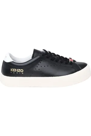 Kenzo Buty, Kobieta, Czarny, 36 EU, Skóra, Swing Low Top Sneakers