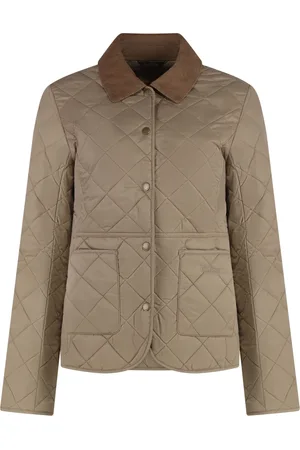 Barbour Kurtki, Kobieta, Beżowy, M, Pikowana Kurtka z Kołnierzem z Sztruksu