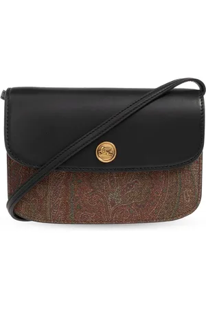 Etro Torebki, Kobieta, Czarny, ONE SIZE, Skóra, Wzorzysta Torba na Ramię