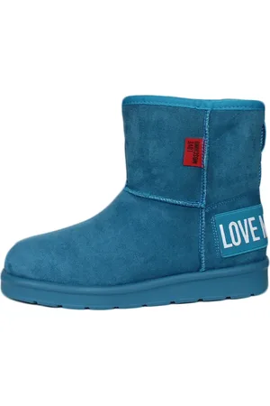 Moschino Buty, Kobieta, Zielony, 38 EU, Zamsz, Zamszowe Kalosze Elastyczne Zapięcie