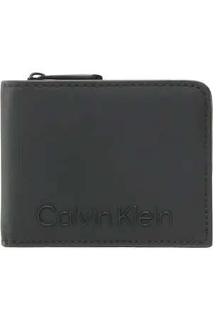 Calvin Klein Akcesoria, Mężczyzna, Czarny, ONE SIZE, Portfel i Etui na Karty z eko-skóry