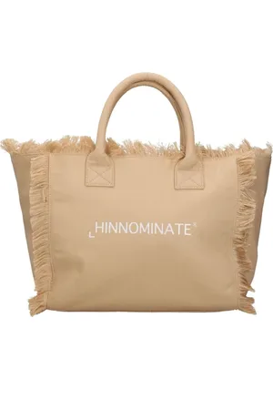 hinnominate Torebki, Kobieta, Beżowy, ONE SIZE, Beżowa Torba Shopper z Zapięciem na Zamek