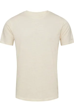Orlebar Brown Koszulki, Mężczyzna, Beżowy, L, Koszulka lniana, Slim Fit, Made in Portugal