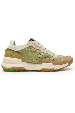 Satorisan Buty, Kobieta, Zielony, 40 EU, Skóra, Zielone Jungle Leaf Cross-Trainer Sneakers