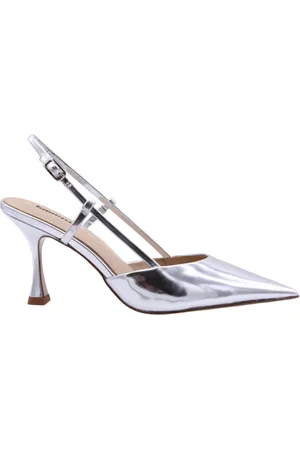 Lola Cruz Buty, Kobieta, Szary, 40 EU, Jasnoniebieskie Slingback Sandały
