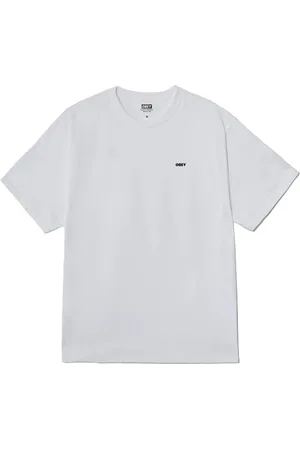Obey Koszulki, Mężczyzna, Biały, S, Odważny Graficzny T-shirt z Okiem