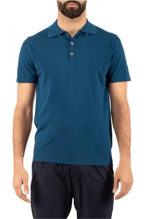 Daniele Fiesoli Koszulki, Mężczyzna, Niebieski, L, Stylowy Polo Shirt