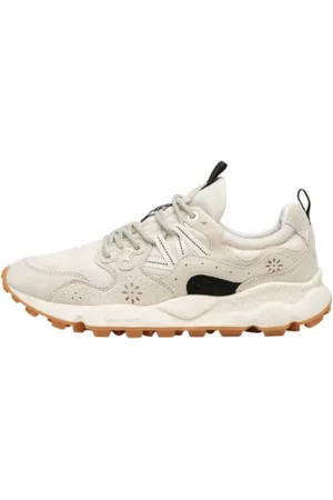 Flower Mountain Buty, Kobieta, Beżowy, 41 EU, Zamsz, Beżowe Sneakersy z Wkładkami z Zamszu