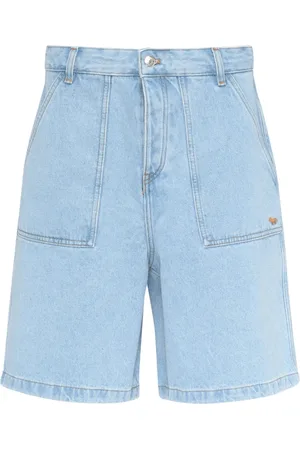 Maison Kitsuné Szorty, Mężczyzna, Niebieski, W32, Denim, Denim Worldwear Shorts