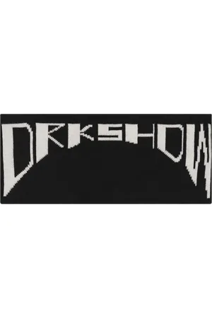 Rick Owens Akcesoria, Mężczyzna, Czarny, ONE SIZE, Pasek bawełniany z kontrastowym logo