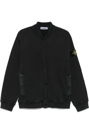Stone Island Kurtki, Mężczyzna, Czarny, S, Czarne Swetry Męskie