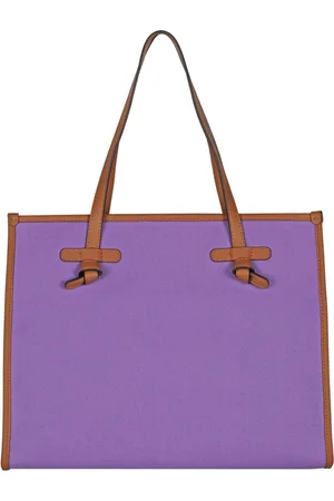 Gianni chiarini Torebki, Kobieta, Fioletowy, ONE SIZE, Skóra, Torba na zakupy płócienna Marcella Style
