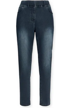 Elena Miro Jeansy, Kobieta, Niebieski, 6XL, Denim, Jeggings slim fit