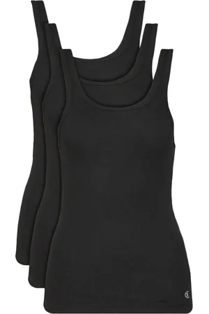 Calvin Klein Koszulki, Kobieta, Czarny, S, Bawełna, Zestaw topów żakardowych - Czarny