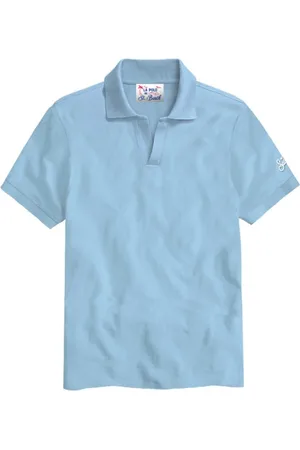 MC2 SAINT BARTH Koszulki, Mężczyzna, Niebieski, 2XL, Niebieskie T-shirty i Pola