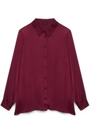 Fiorella rubino Bluzki, Kobieta, Czerwony, 5XL, Bluzka z satyny