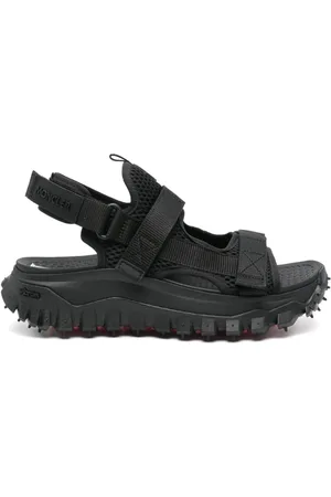 Moncler Buty, Kobieta, Czarny, 38 EU, Czarne Sandały dla stylowego wyglądu