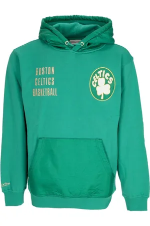 Mitchell & Ness Bluzy, Mężczyzna, Zielony, L, Bluza z kapturem Boston Celtics Vintage Logo