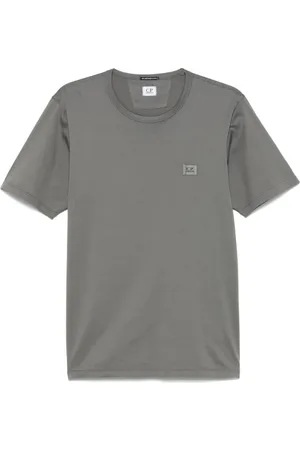 C.P. Company Koszulki, Mężczyzna, Szary, M, T-shirty z krótkim rękawem Smoked Pearl