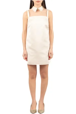 Elisabetta Franchi Sukienki, Kobieta, Żółty, S, Elegancka Sukienka