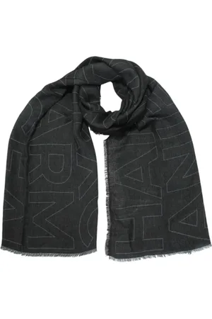 Armani Exchange Akcesoria, Mężczyzna, Szary, ONE SIZE, Męski Szal Wełniany